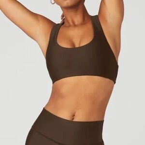 ALO Yoga Brown Sports Bra